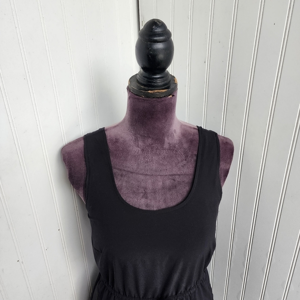 Soma Black Sleeveless Drawstring Waist Dress - Picture 4 of 15